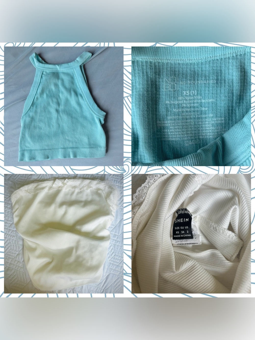Juniors crop tops